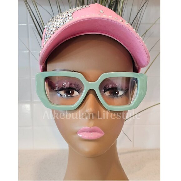 Women Oversized Square Blue Light Blocking Glasses - NEW - Picture 1 of 1